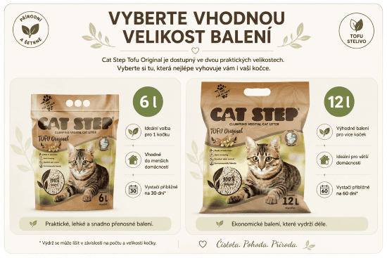 Cat Step Tofu Original varianty balení